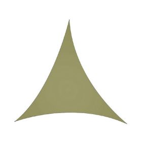Waterproof Sunscreen Shelter Triangle Cover for Playground Outdoor (Color: Army green, size: 4 x 4 x 4 m)
